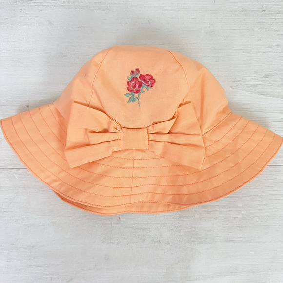 Janie and Jack Baby Girl 6-12 Months Floral Embroidered Matching Set w/ Hat Gift - Picture 7 of 10